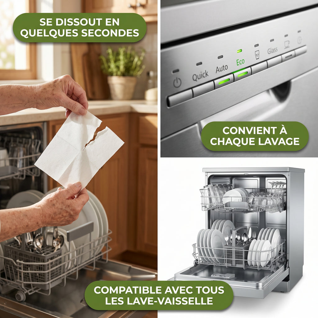 Feuilles Nettoyantes Lave-vaisselle